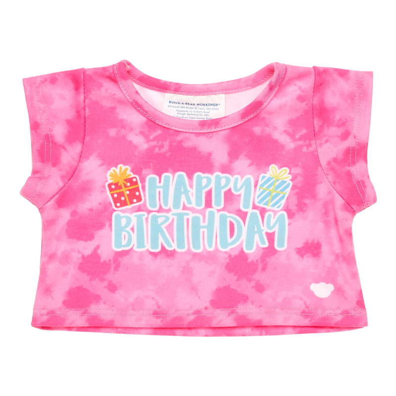 Pink Tie-Dye Birthday T-Shirt