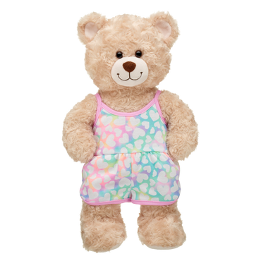 扎染心形连体衣