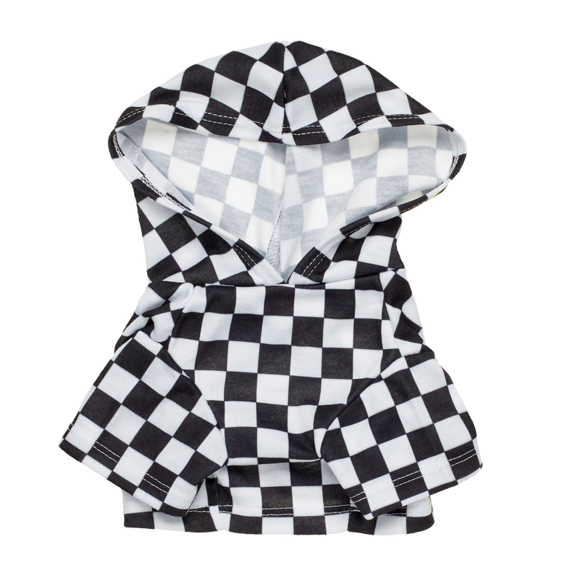 Black and White Check Hoodie