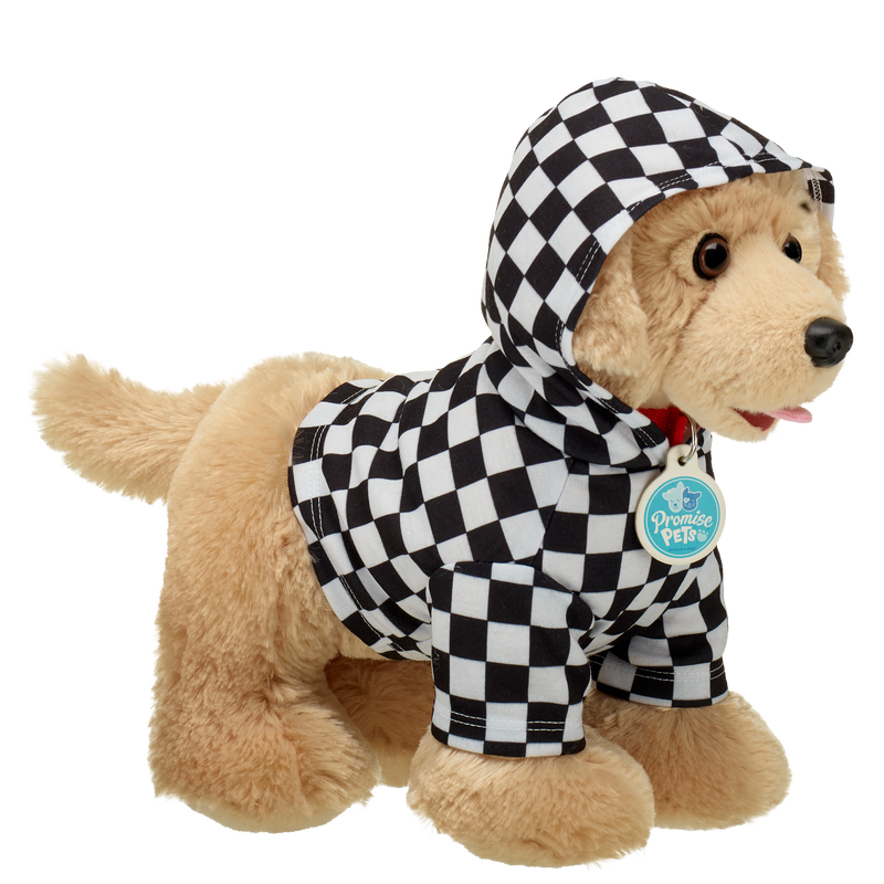 Black and White Check Hoodie