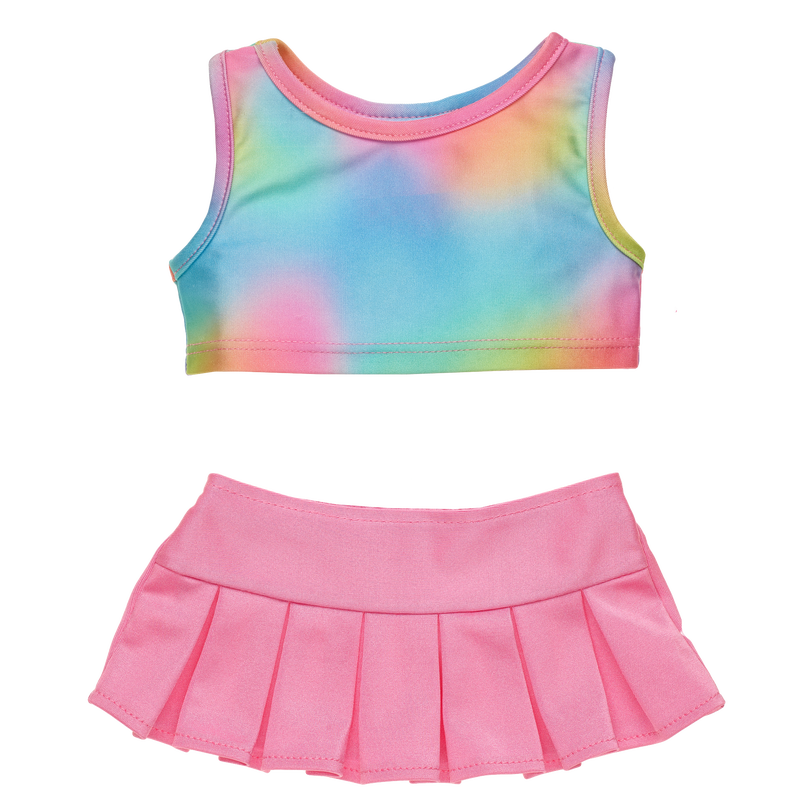 Tie Dye Tank and Pleated Skirt Set