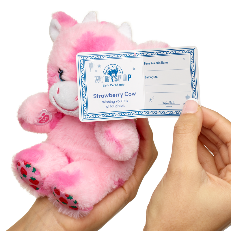Build-A-Bear Mini Beans® Strawberry Cow Stuffed Animal