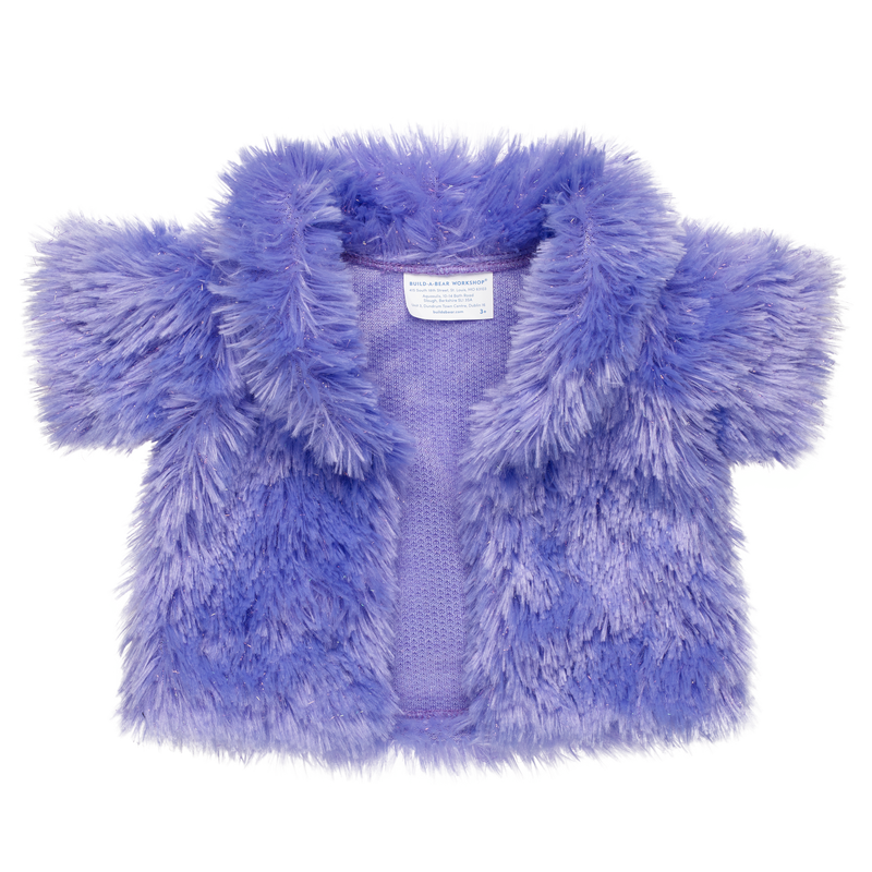 Purple Faux Fur Jacket