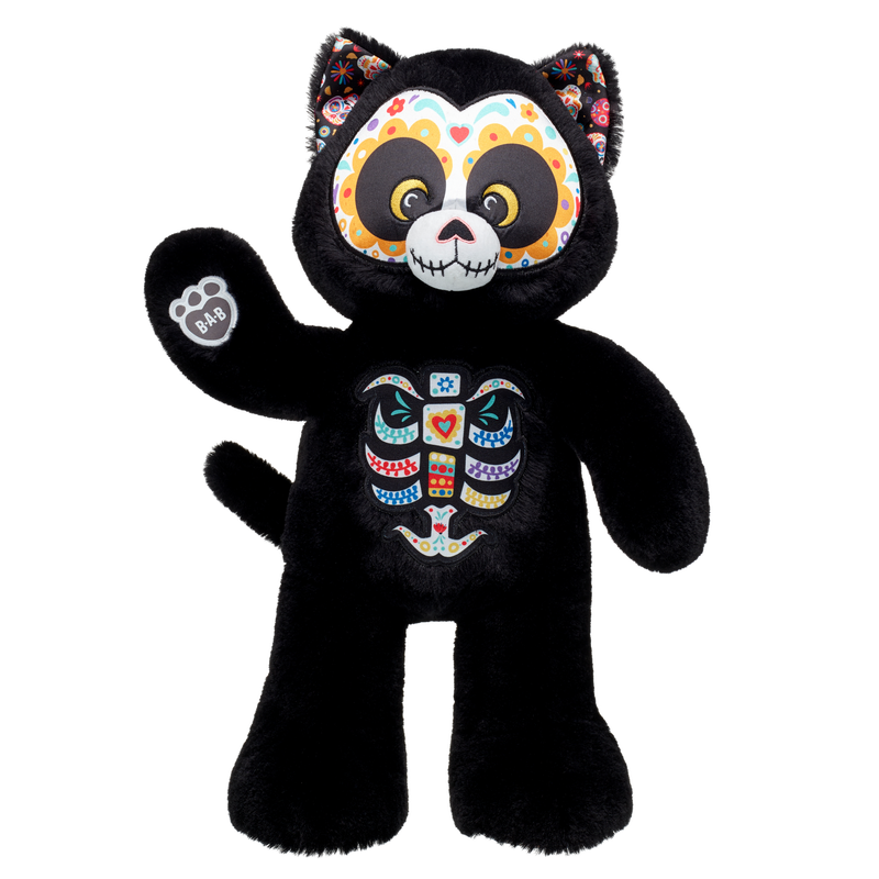 Día de los Muertos Cat Stuffed Animal
