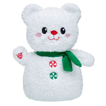 Snowman Teddy Bear with Scarf