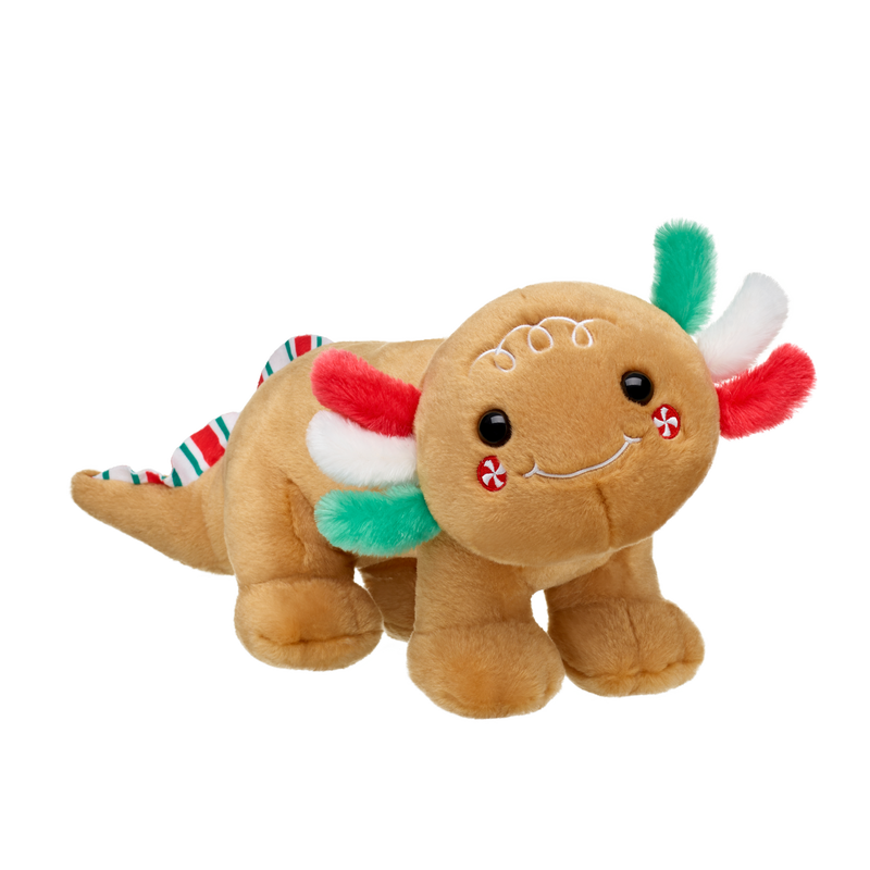 Gingerbread Axolotl Stuffed Animal