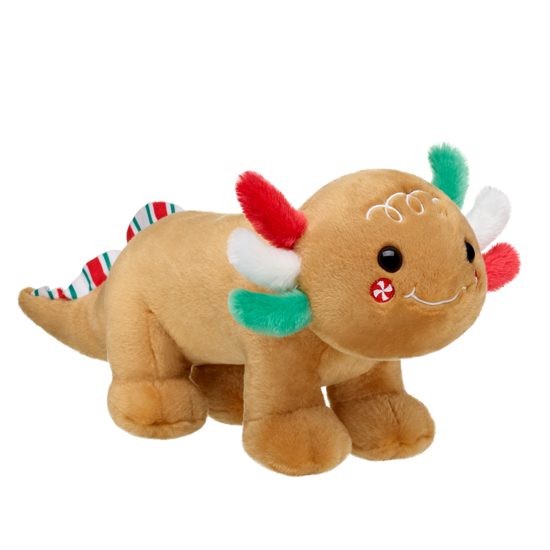 Gingerbread Axolotl Stuffed Animal