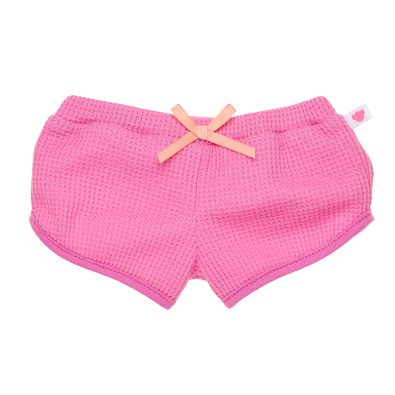 Pink Waffle Knit Shorts