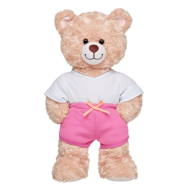 Pink Waffle Knit Shorts