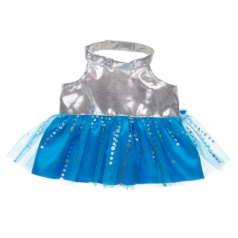 Silver and Blue Dress