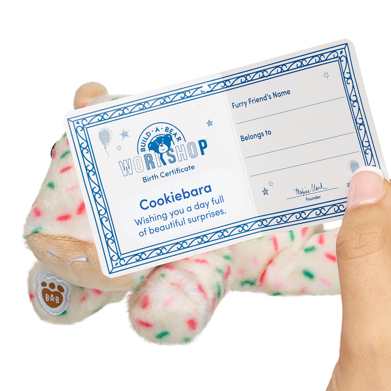 Limited Edition Build-A-Bear Mini Beans® Cookiebara Stuffed Animal