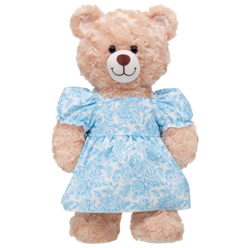 Teddy Bear Sized Blue Floral Dress