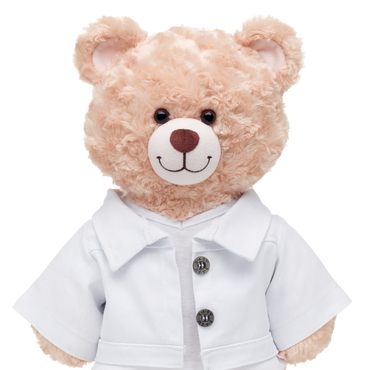 White Denim Teddy Bear Jean Jacket