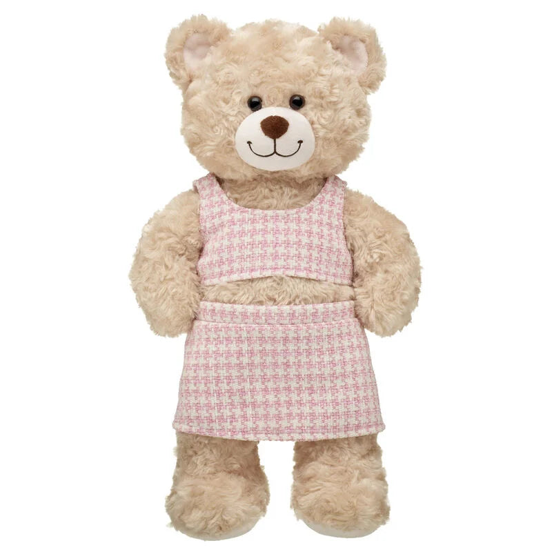Pink Check Tweed Easter Outfit