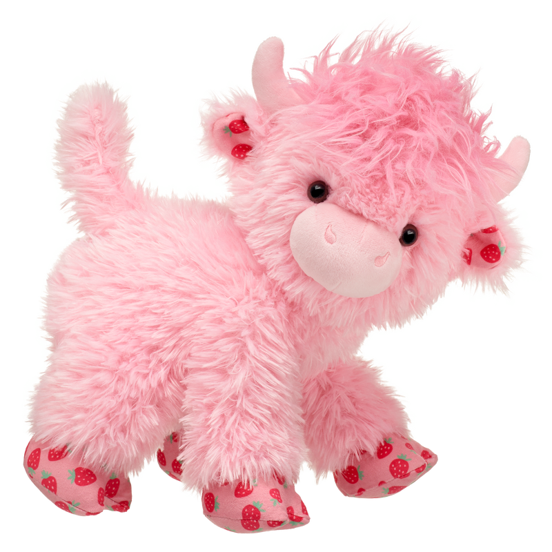 Strawberry Highland Cow Stuffed Animal
