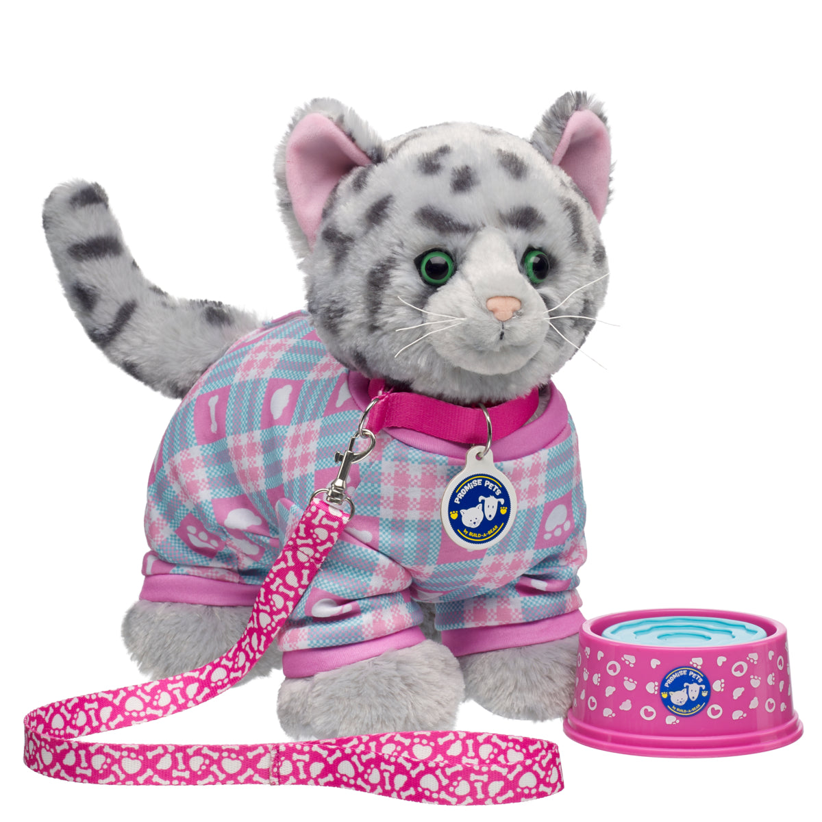 Build-A-Bear® Promise Pets™ Pink Paw Leash and Collar