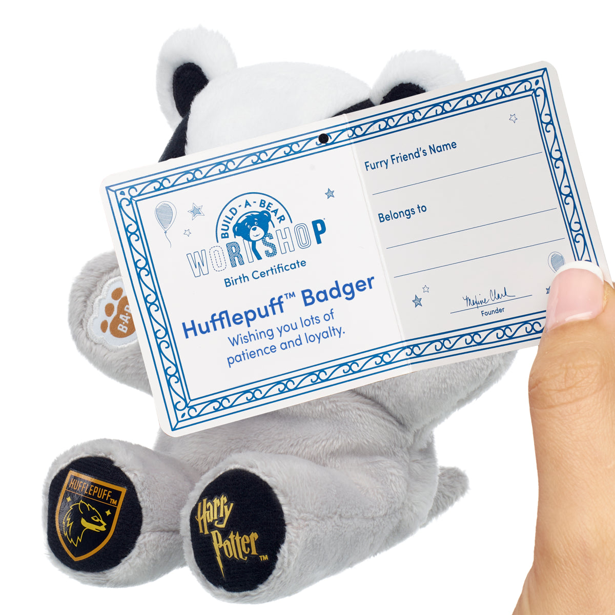 Build-A-Bear Mini Beans® HARRY POTTER™ HUFFLEPUFF™ Badger Plush