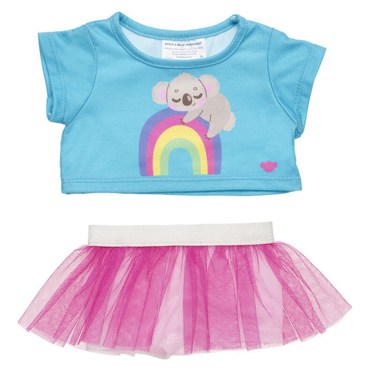 Rainbow Koala Skirt Set
