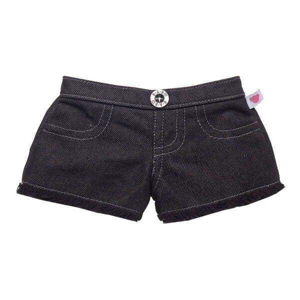 Black frayed shorts online