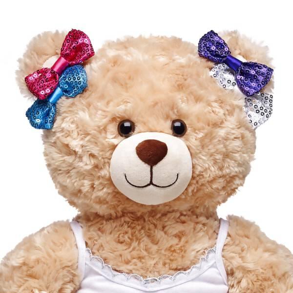 Multicolor Sparkle Bow Set 4 pc. - Build-A-Bear Workshop Australia