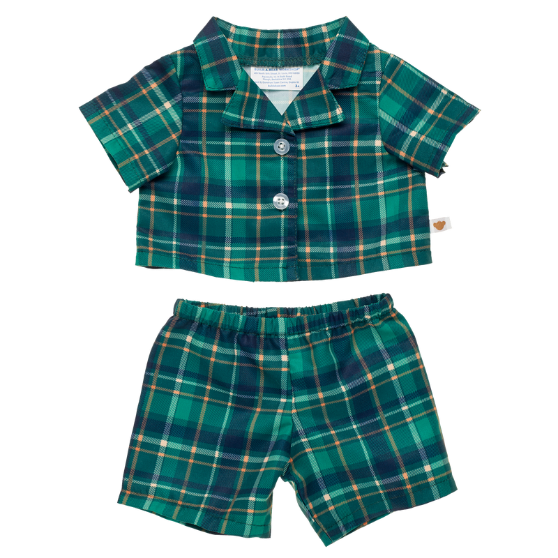 Green Plaid PJ Set