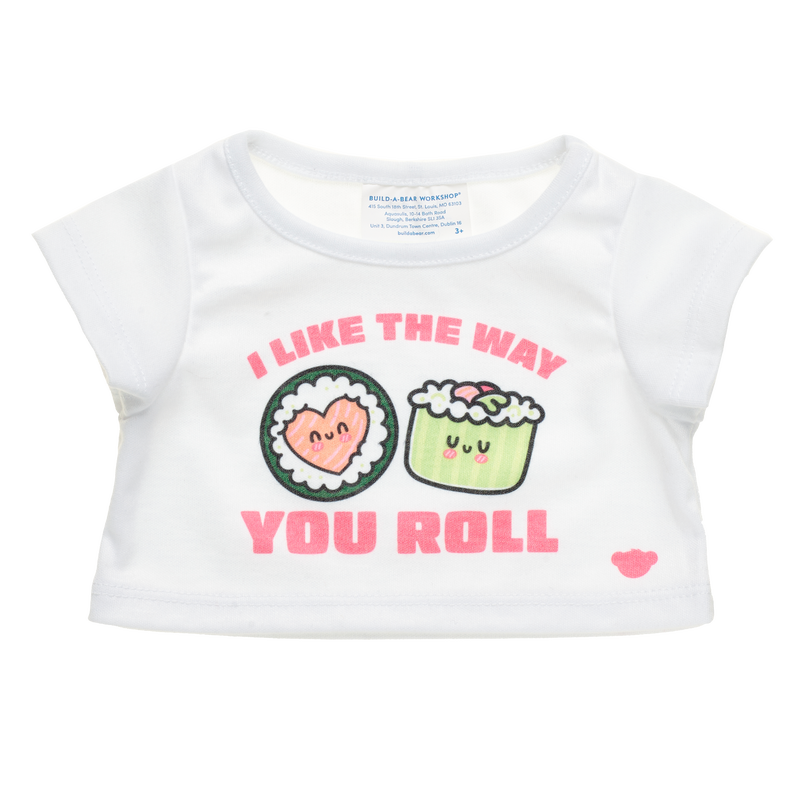 I Like The Way You Roll Sushi T-Shirt - Build-A-Bear Workshop Australia