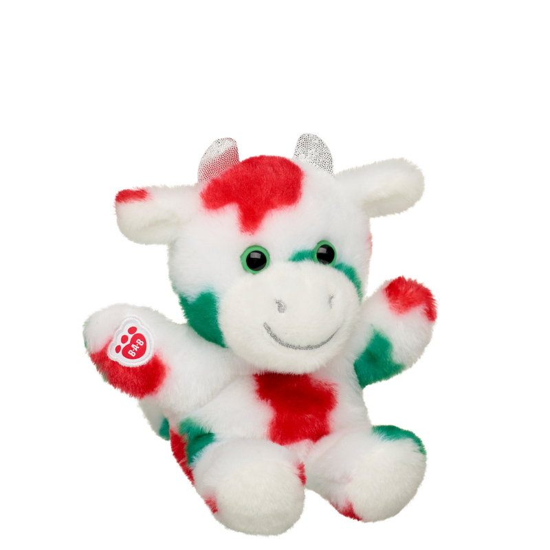 Build-A-Bear Mini Beans Mooey Christmas Cow Soft Toy - Build-A-Bear Workshop Australia