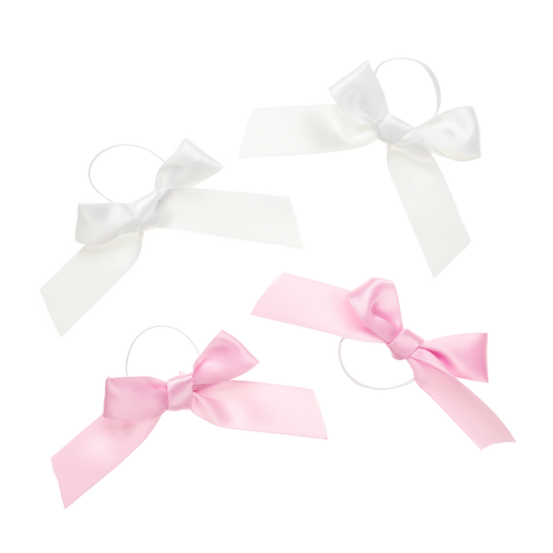 Pink Ribbon Ear Bows