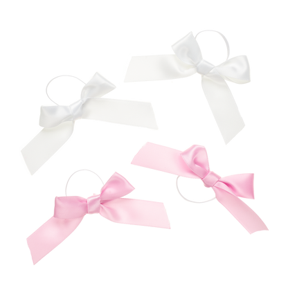 Pink Ribbon Ear Bows