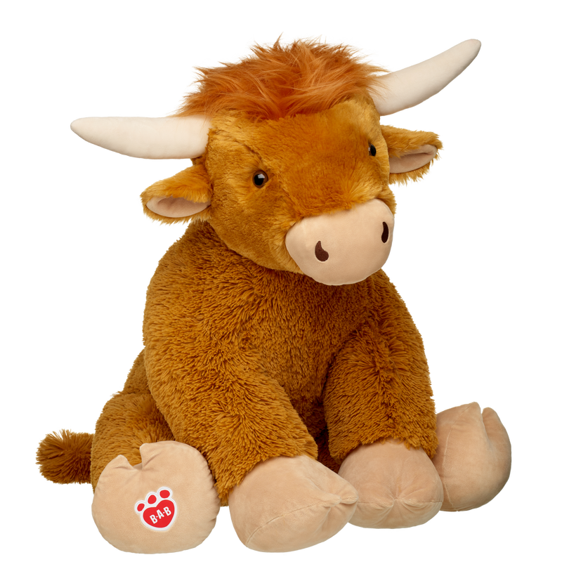 Giant Shaggy Highland Cow Stuffed Animal Build-A-Bear Workshop