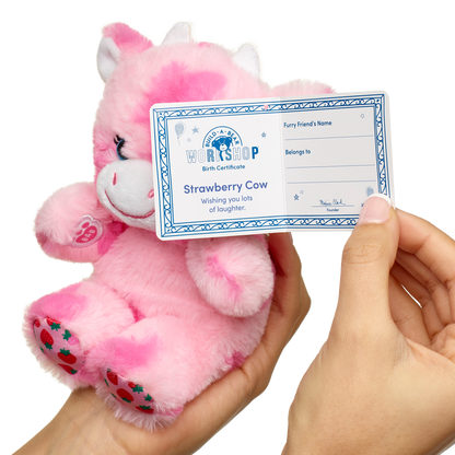 Build-A-Bear Mini Beans® Strawberry Cow Stuffed Animal