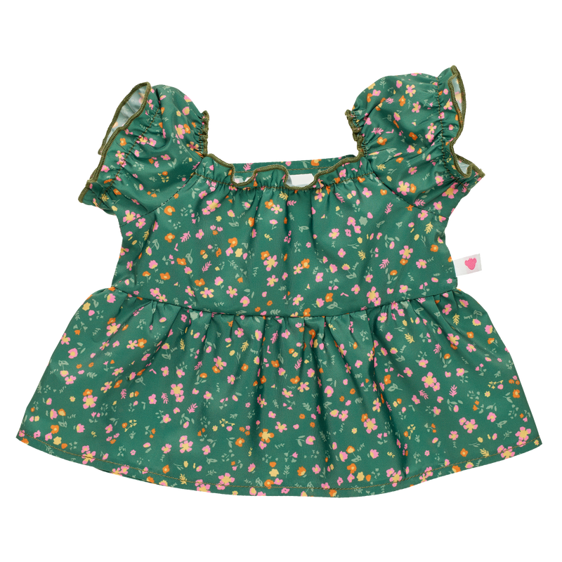 Ditsy Green Floral Dress