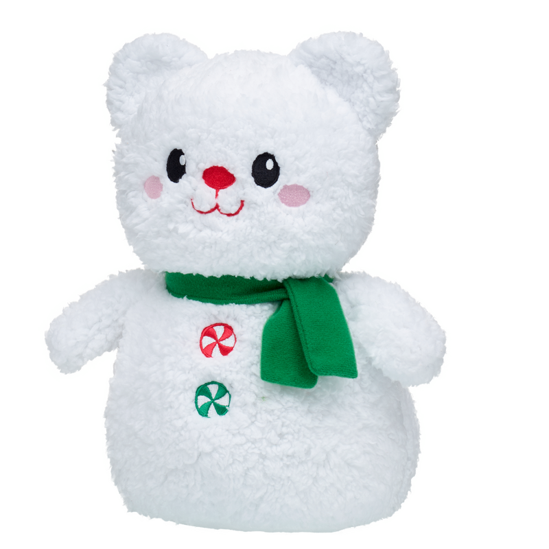 Snowman Teddy Bear with Scarf