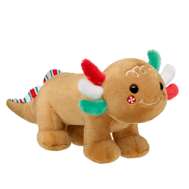 Gingerbread Axolotl Stuffed Animal