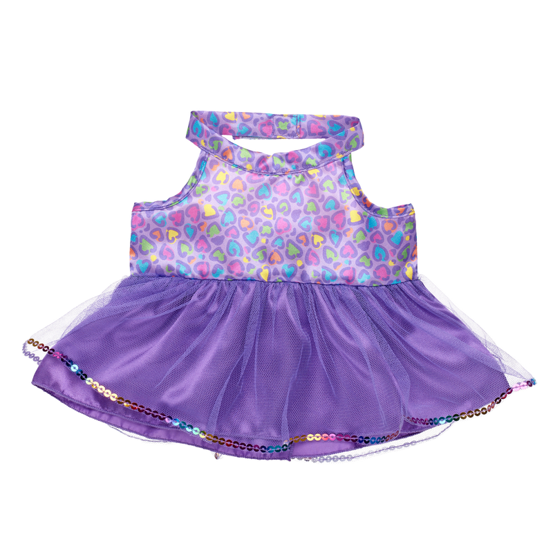 Rainbow Leopard Print Dress