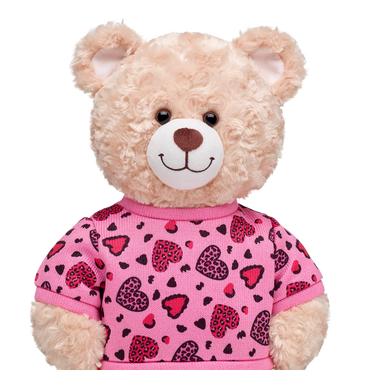 Leopard Print Heart Sweater