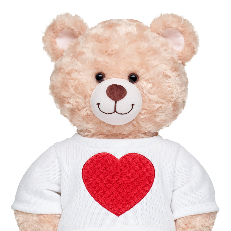 Red Sherpa Heart Sweater