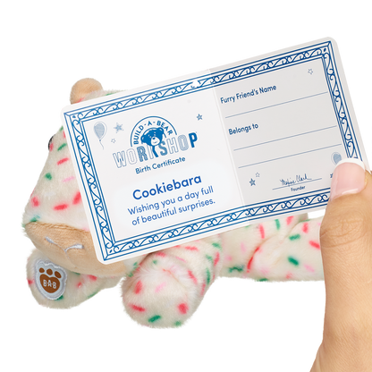 Limited Edition Build-A-Bear Mini Beans® Cookiebara Stuffed Animal