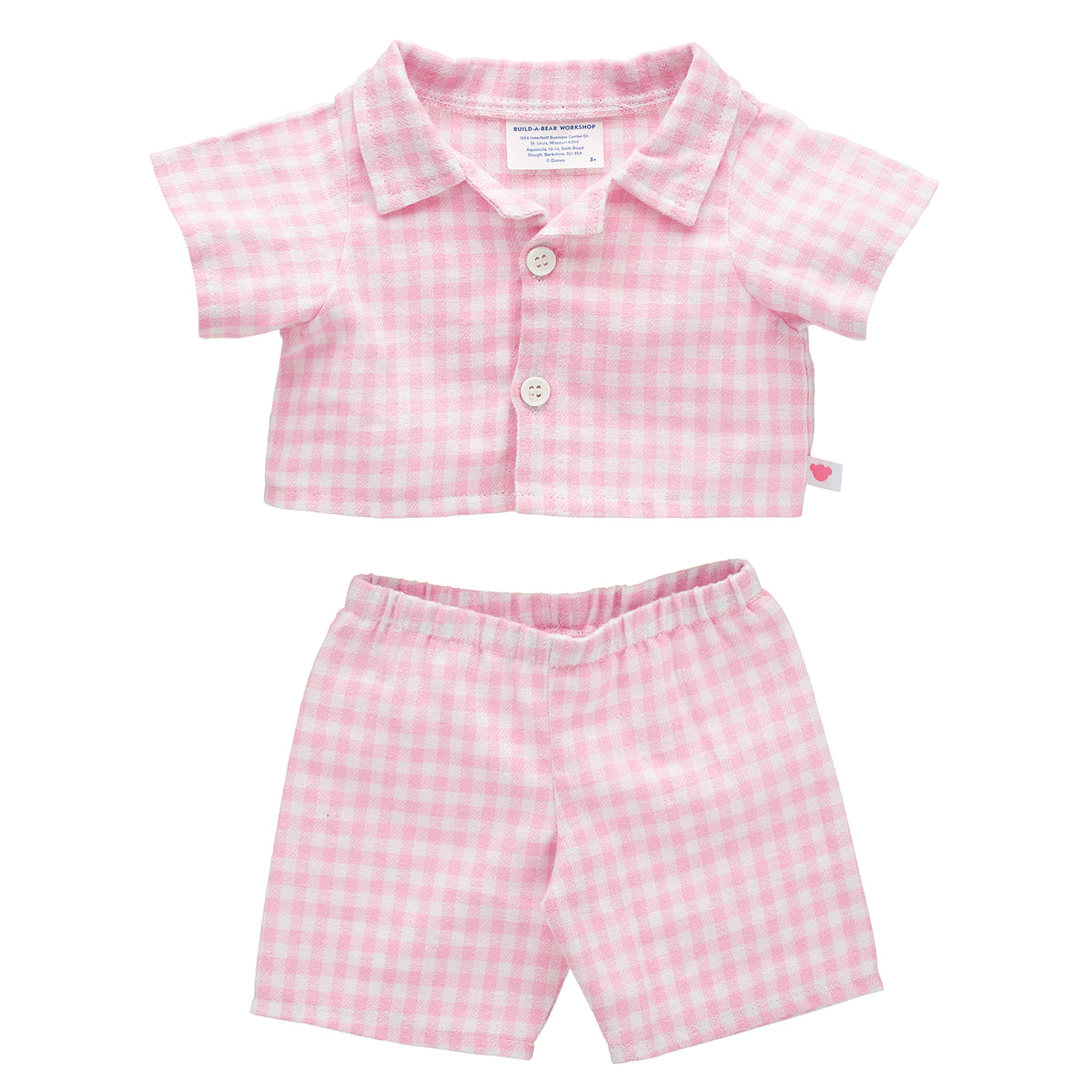Pink Check Pyjama Set