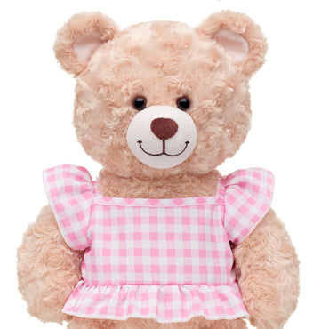 Pink Gingham Ruffle Tank