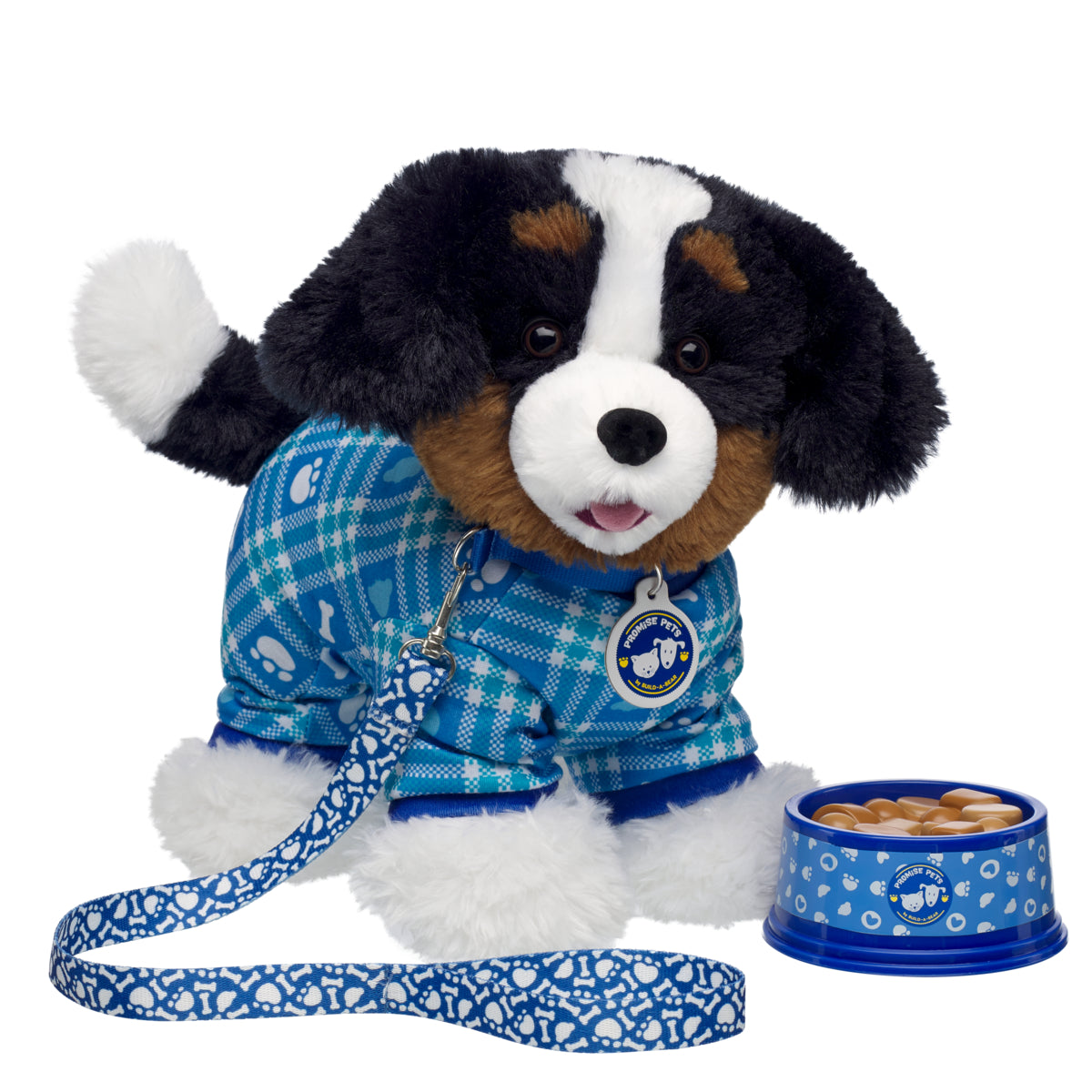 Build-A-Bear® Promise Pets™ Blue Paw Leash and Collar