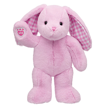 Pink Gingham Pawlette Bunny Plush