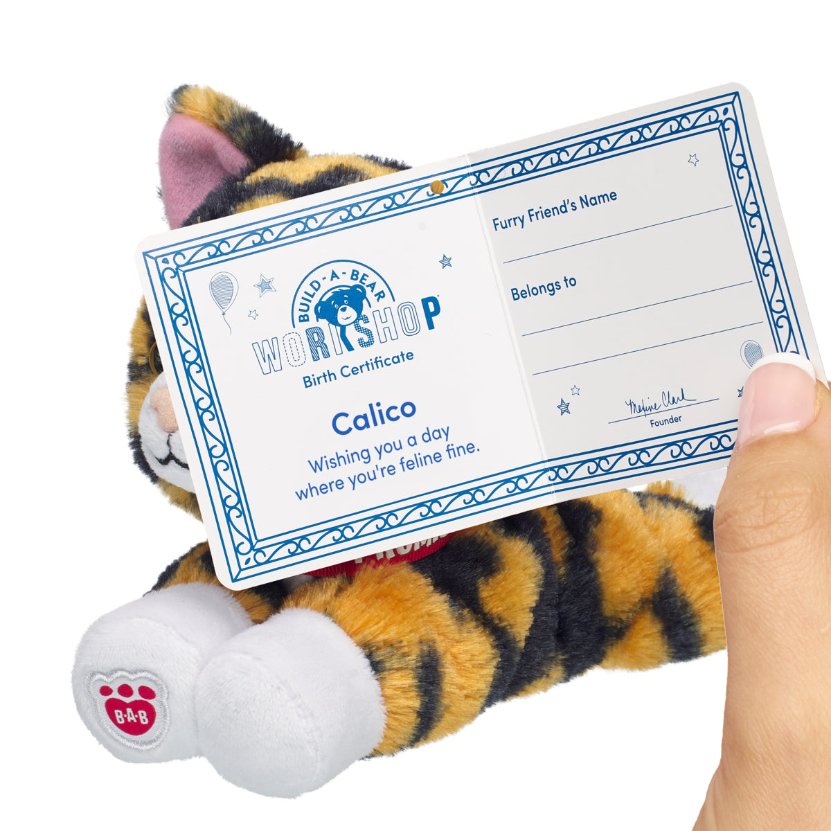 Build-A-Bear Mini Beans® Promise Pets™ Calico Stuffed Animal