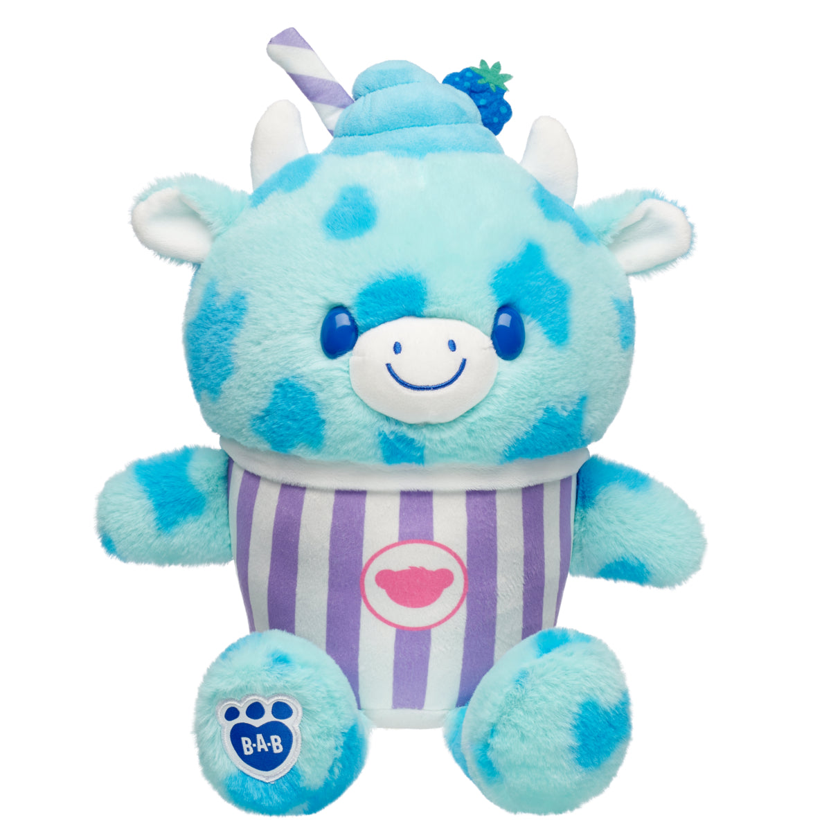 Blue Raspberry Cow Slushie Plushie