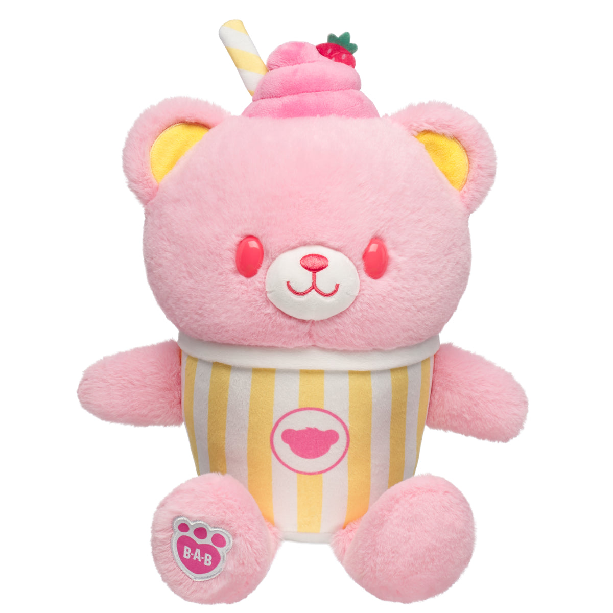 Strawberry Lemonade Bear Slushie Plushie