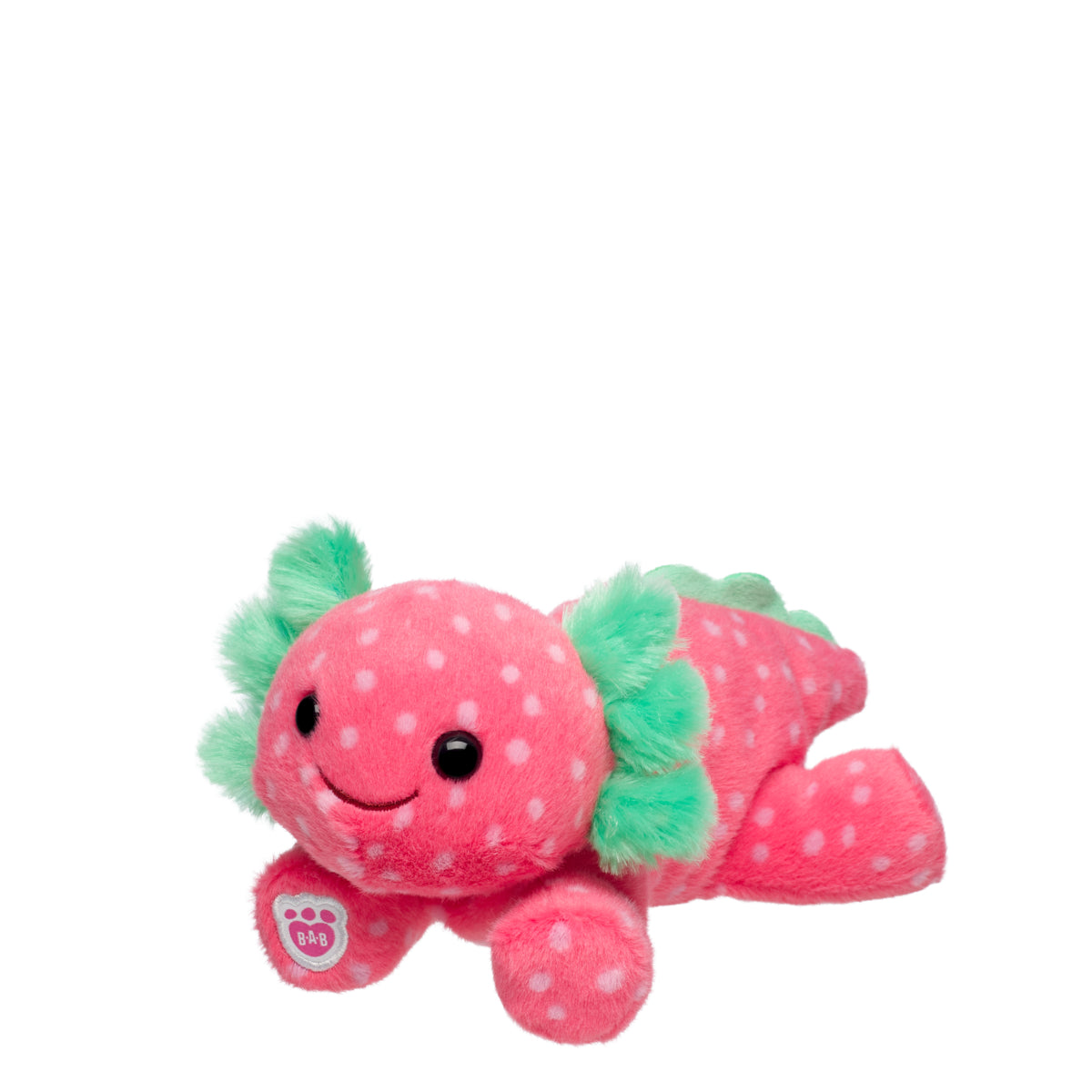 Build-A-Bear Mini Beans® Strawberry Axolotl Stuffed Animal