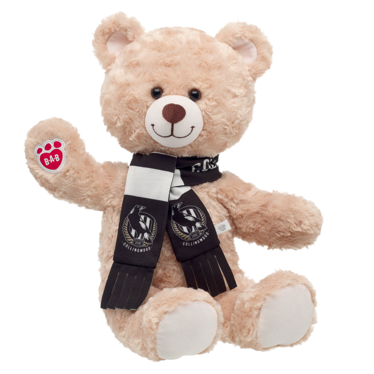 AFL - Collingwood Magpies Teddy Bear Scarf