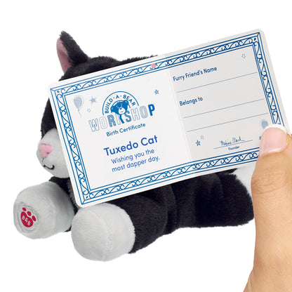 Build-A-Bear Workshop Mini Beans® Plush Promise Pets™ Tuxedo Cat Soft Toy