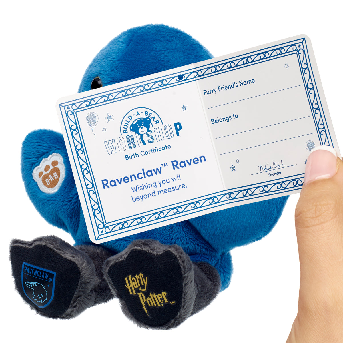 Build-A-Bear Mini Beans® HARRY POTTER™ RAVENCLAW™ Raven Plush