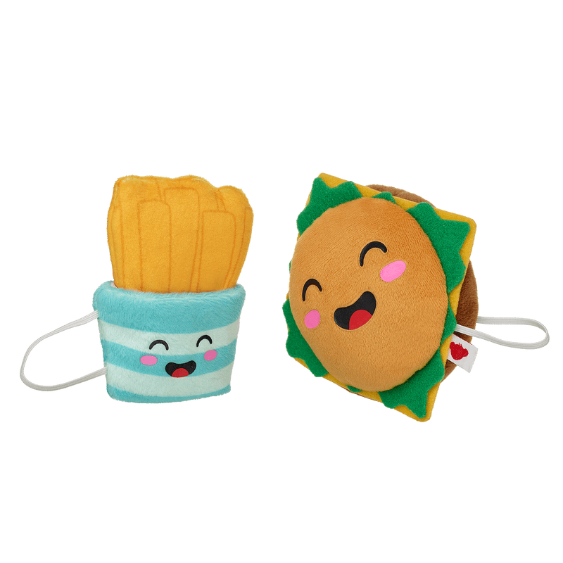 Cheeseburger and Fries Wristie Duo - Build-A-Bear Workshop Australia